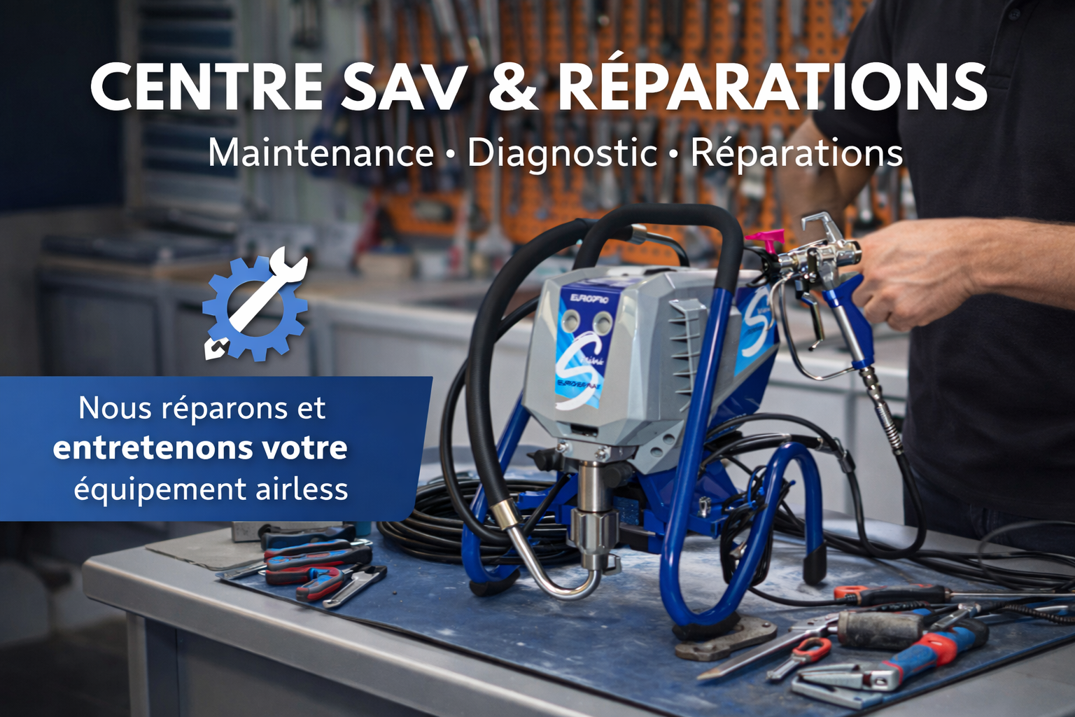 Service après-vente et assistance technique airless — Swiss Airless Suisse