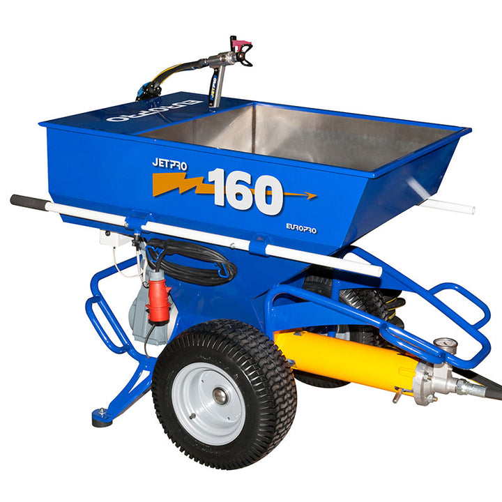 Machine à pulvériser JetPro 160 400V, enduit film mince, 140 bar, 10 L/min, cuve inox 160 L — Swiss Airless Suisse
