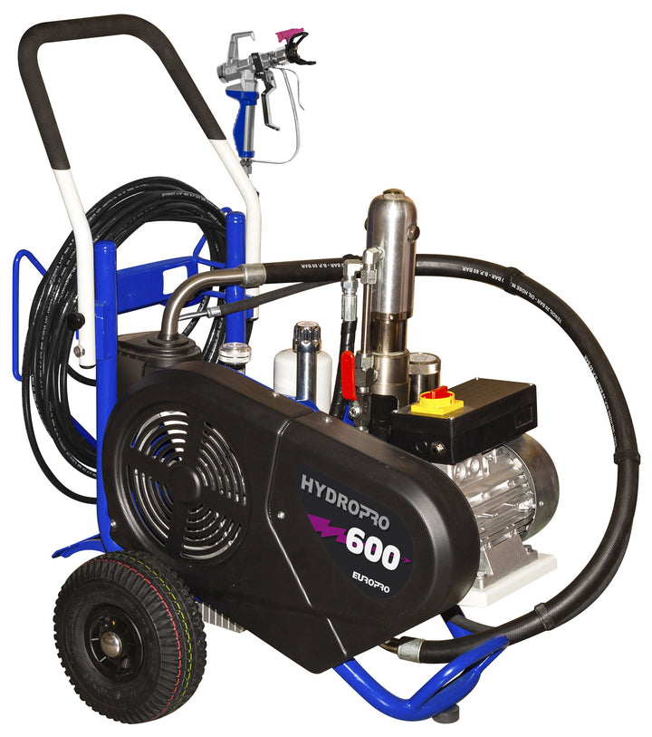 Pompe à piston airless HydroPro 600 E, bras rabattables — détail — Suisse