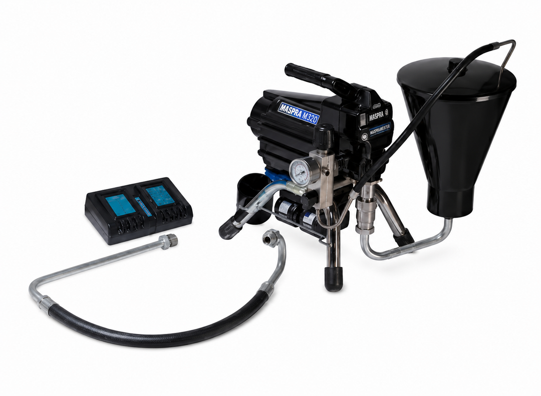 Pompe airless à batterie Maspra BS20 châssis portable Makita 18 V — Swiss Airless Suisse