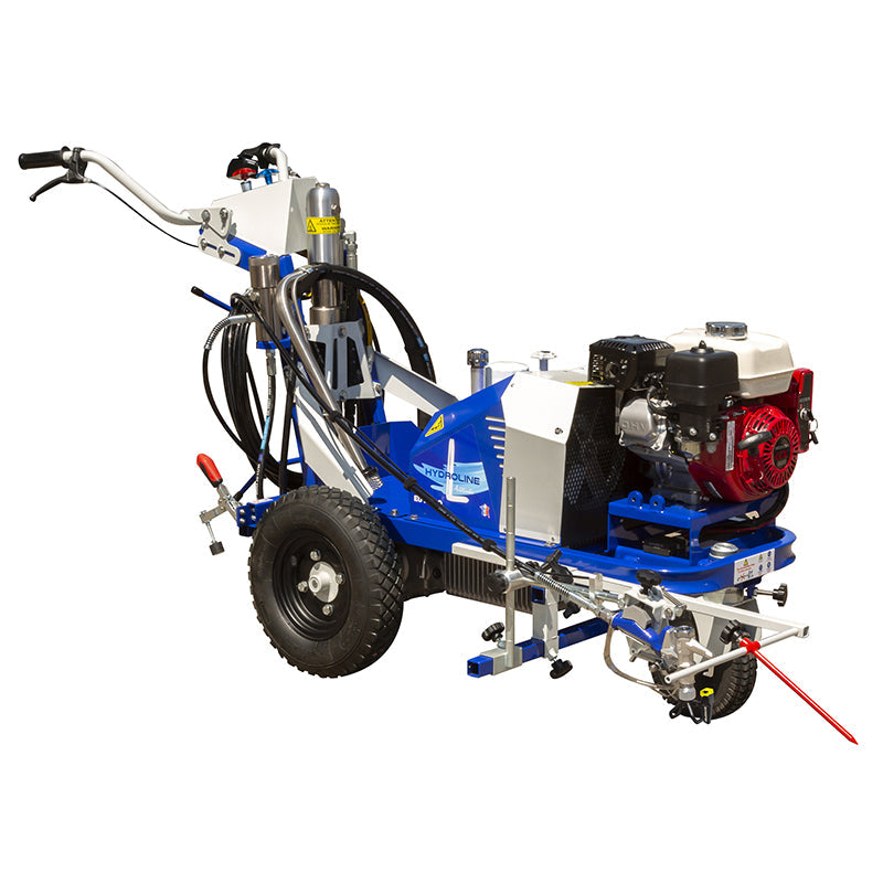 Machine à tracer airless HydroLine L autotractée, traceuse routière Honda 6 CV — Swiss Airless Suisse