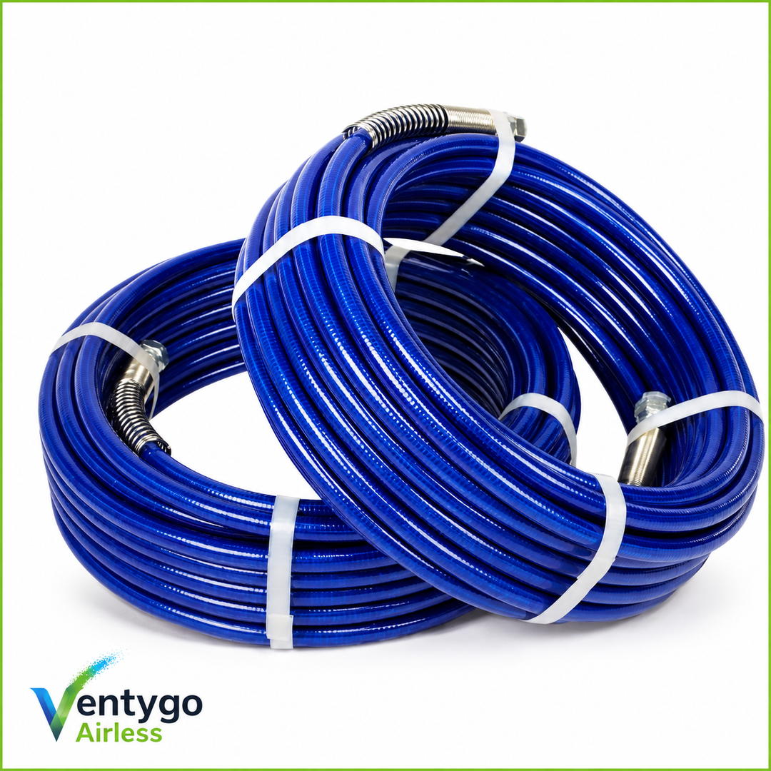 Flexible airless 1/4″ bleu mat raccords inox — Suisse