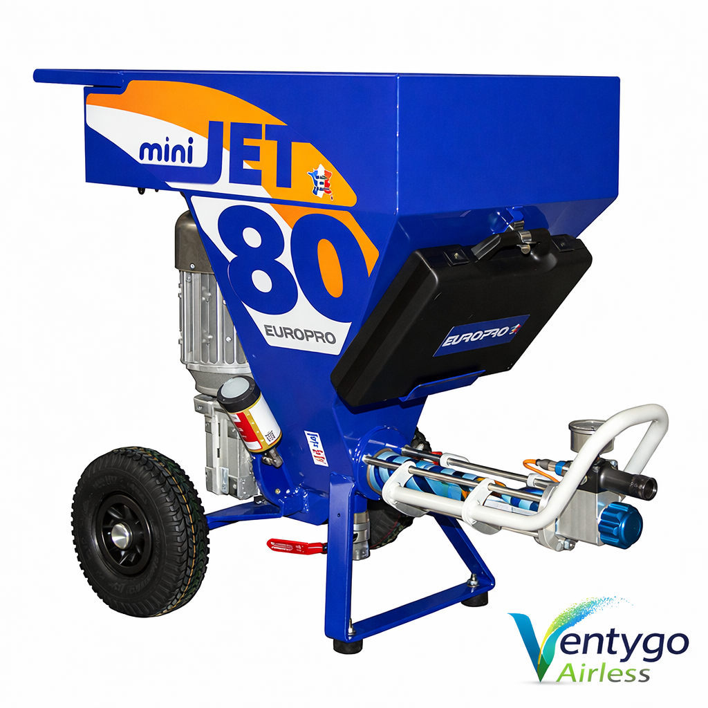 Machine à enduire MiniJet 80 Euromair compacte 58 kg, 4,5 L/min — Swiss Airless Suisse