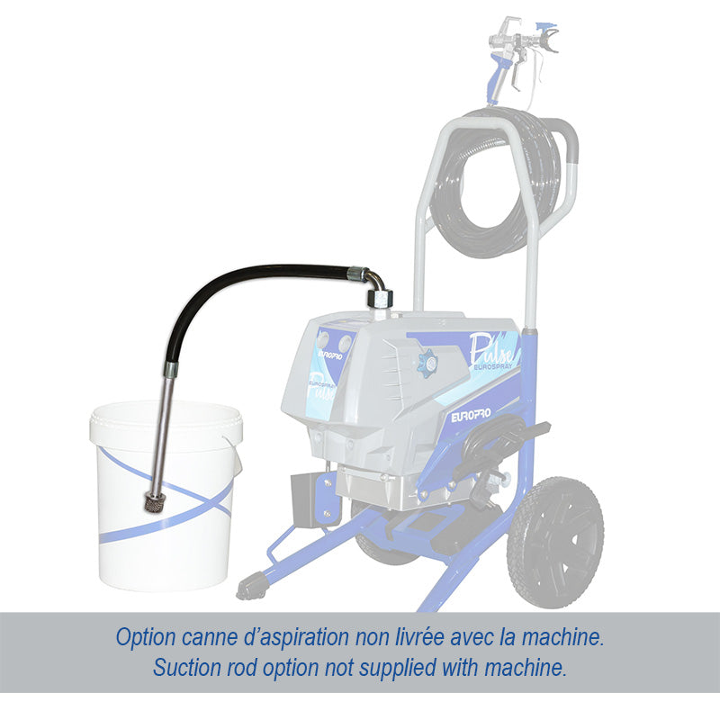 Pompe à membrane airless Pulse — vue latérale — Swiss Airless Suisse