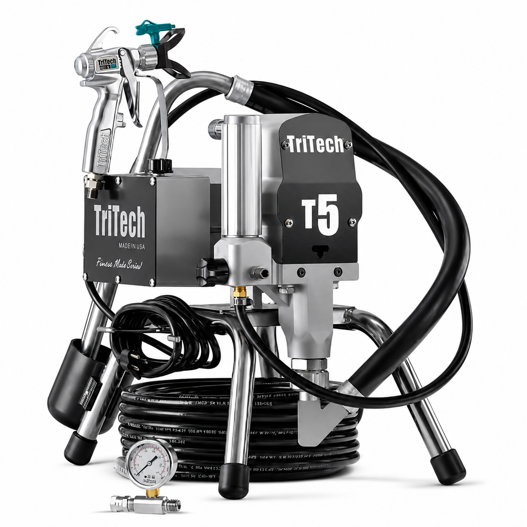 Pompe airless TriTech T5 sur trépied — 226 bar, 2,55 L/min — Swiss Airless Suisse