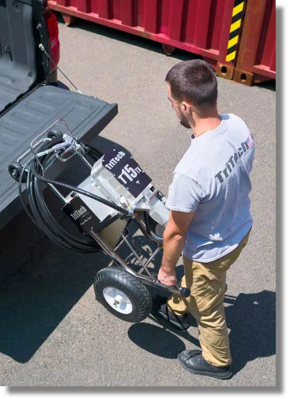 Pompe airless TriTech T15TX — béquille de maintenance intégrée — Suisse