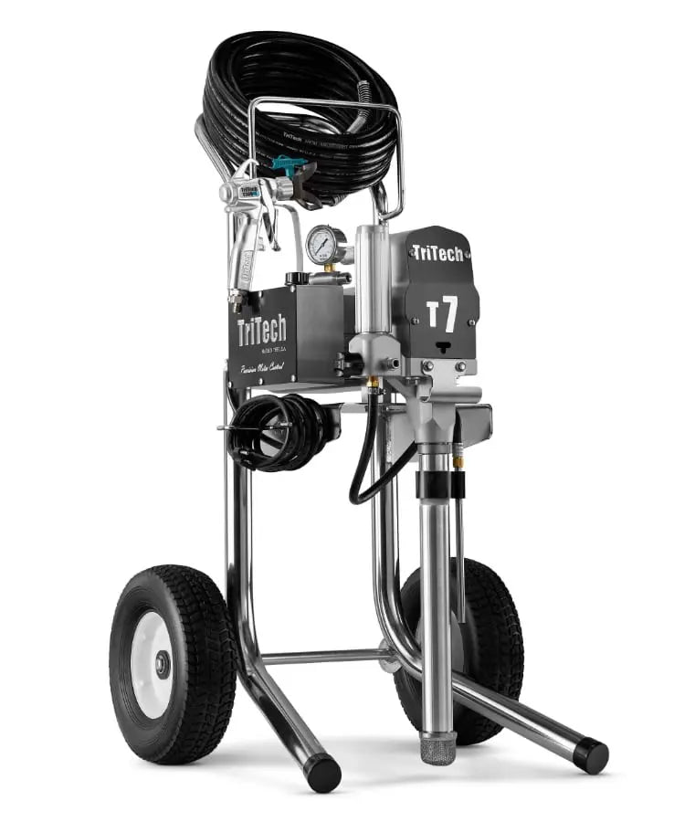 Pompe airless TriTech T7 sur chariot Hi-Cart — 226 bar, 2,93 L/min — Swiss Airless Suisse