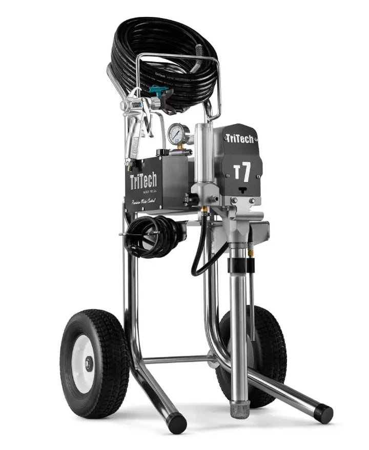 Pompe airless TriTech T7 sur chariot Hi-Cart — 226 bar, 2,93 L/min — Swiss Airless Suisse