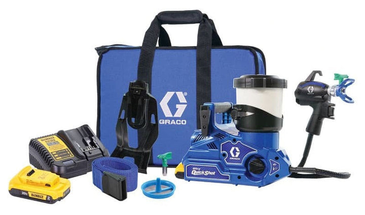 Graco Ultra QuickShot pulvérisateur airless portatif sans fil DEWALT 18 V — Swiss Airless Suisse